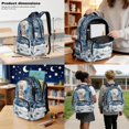 thumbnail image 3 of Xoenoiee Wolf Moon Forest Tree Snowfield Print 3 Piece Backpack Elementary Preschool School Bag with Lunch Box Pencil Case for Girls Boys Lightweight Bookbag Large Capacity Bagpack Daypack Rucksack, 3 of 6