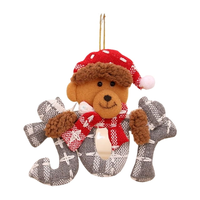 Wosthever Colgante de Navidad Fiesta de vacaciones Festival Chimenea de Navidad Árbol de la pared Decoración Hogar Comedor Bar Oficina Adorno para niños Kits de decoración para fiestas tipo 4 Wosthever HA069738-04