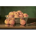 thumbnail image 2 of Prentice, Levi Wells 32x22 Gold Ornate Wood Framed with Double Matting Museum Art Print Titled - Still Life of Peaches In a Silver Bowl, 2 of 4