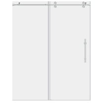 Sliding Shower Door with Stationary Panel 56-60W 79H Ultra D Chrome