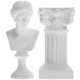thumbnail image 1 of 1 juego de estatua de personaje de columna romana, estatua griega, escultura de resina, decoración del hogar, 1 of 7