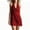 Red, variant on XUNKUSGA Dresses for Women Summer Solid Color Cowl Neck Backless Mini Dress Casual Loose Halter Neck Sleeveless Wedding Guest Dress for Party,Black,S