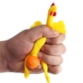 thumbnail image 4 of Funny Chicken & Egg Keychain - Squishy Stress Relief Toy | Novelty Hen Ornament | Bright Yellow Miniature Desk Decor | 15ml Pocket-Sized Fidget Toy, 4 of 8