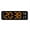 black-orange, variant on Digital LED Desk Alarm Clock Large LED Display Wall Clock Temperature Humidity
