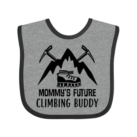 

Inktastic Rock Climber Mommy Climbing Buddy Gift Baby Boy or Baby Girl Bib