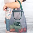 thumbnail image 6 of Clearance Under $5 Household Fruit And Vegetable Mesh Bag Foldable Tote Shopping Bag Reusable Tote Bag Recycling Storage Tote Bag, 6 of 8