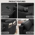 thumbnail image 4 of Innumia Sectional Sleeper Sofa L shaped with USB Charging, Dark Gray, 4 of 8