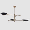 thumbnail image 3 of 3 Light Stilnovo Style Disk Shade Sputnik Chandelier Light Fixture, 3 of 5