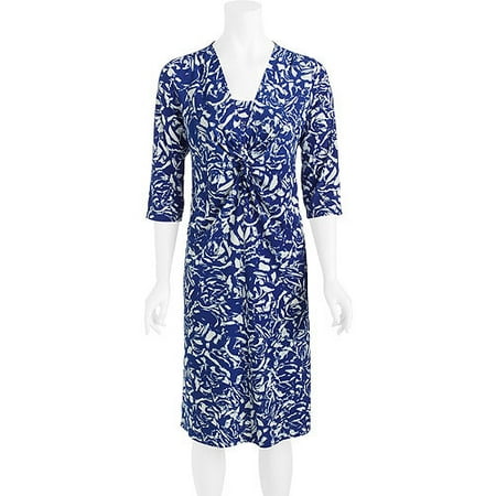 George Women's Career Essentials Poly Span Jersey Twist Front Dress