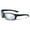 Silver, variant on Men USA Patriotic Sport Wrap Around Sunglasses Biker Sport Mirror 100% UV Protection