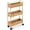 Natural, variant on Best Choice Products 3-Tier Slim Rolling Nursery Caddy w/Wheels, Utility Cart for Storage Organization - Natural