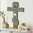 thumbnail image 3 of G.DeBrekht 88158-12 Gold Plated Jesus on Cross Wall Art, 3 of 9