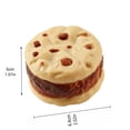 thumbnail image 3 of Sandwich Cookie Squishy Toy Cute Cartoon Stress Ball Slow Rising Squeeze Fidget for Kids Adults Glitter Squishy Travel Portable Stocking Stuffer Goodie Bag Filler, 3 of 9