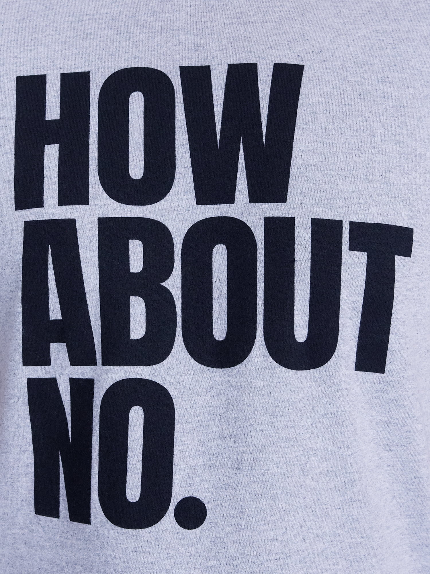 Humor Men's and Big Men's How About No Graphic Tee with Short Sleeves, Size S-3XL