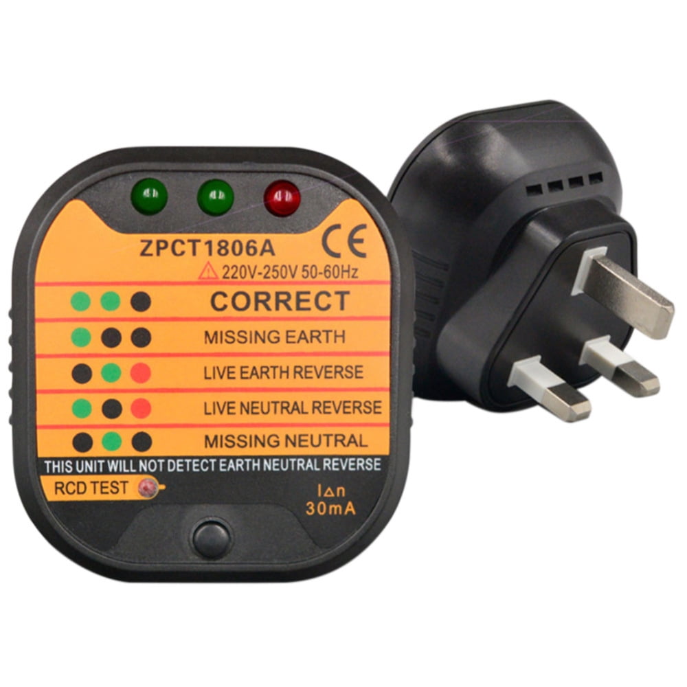 Outlet Tester Socket Automatic Electric Circuit Detector Wire Finder