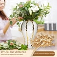thumbnail image 4 of Gold and White Ginger Jars,White Vases Home Decor,Handmade Porcelain Vases with Lid for Living Room,Ceramic Vase 18 in for Cafe,Beautifully Packaged Gifts (White and Gold, 14in), 4 of 7