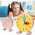 thumbnail image 2 of BRIGHTFUFU 1Set Educational Clock Learning Wooden Yellow Device for Daily Life, 2 of 7