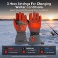 thumbnail image 5 of SNOW DEER Rechargeable Heated Fishing Gloves, Flip Finger Winter Gloves with Full Finger Heating, Up to 10 Hours of Warmth, Water-Resistant Thermal Gloves for Ice Fishing, Hunting and Skiing, 5 of 14