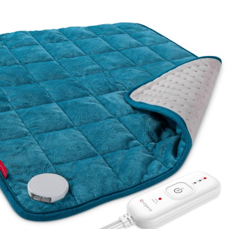 Comfytemp Weighted Heating Pad, 20" x 24" Extra Large Electric Heat Pad for Back Neck Shoulder, Moist & Dry Heat