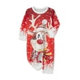 thumbnail image 4 of Christmas Family Pajamas Casual Long Sleeve Baggy T-shirt Top And Elastic Pants Matching Set Sleepwear Loungewear, 4 of 10