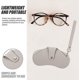 thumbnail image 2 of BR Estuche para gafas de sol de cuero gris, 2 of 3