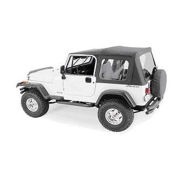 Sierra Offroad Soft Top For 2003-2006 Jeep Wrangler TJ - Black Diamond Vinyl, Factory Fit