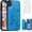 Blue, variant on Asuwish Compatible with iPhone Xs X 10 10s Wallet Phone Case Tempered Glass Screen Protector and Flower Card Holder Stand Cell Cover for iPhoneX iPhoneXs iPhone10 i PhoneX SX 10x 10xs X’s Men Purple