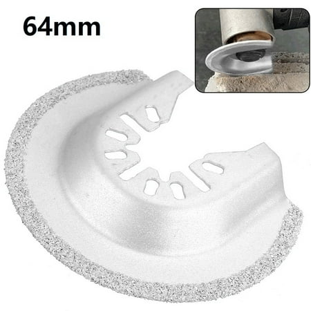 

BAMILL 64mm Half Circle Diamond Quick Release Oscillating Tool Saw Blade Cutting Disc