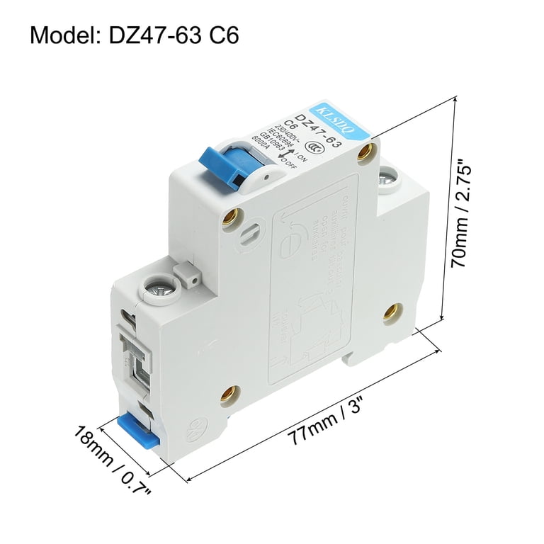 NXBLE-32 1P+N 30mA Residual Current Circuit Breaker – C6A, 10A, 16A, 20A, 25A, 32A, Replace DZ47LE-32