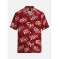 thumbnail image 5 of Dr Pepper Men's and Big Men's Graphic Woven Resort Shirt, Sizes S-2XL, 5 of 5