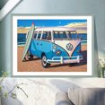 thumbnail image 4 of Cuadros Decorativos 5D DIY diamante pintura círculo completo diamante playa y coche w802 JShteea Nuevos Originales, 4 of 8