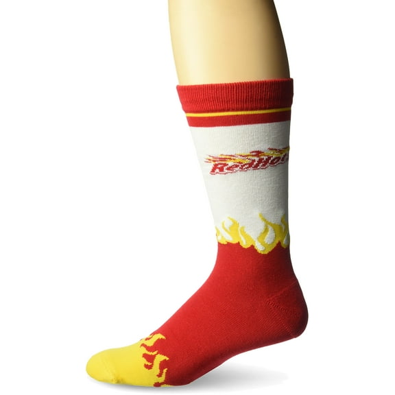 Red Hots Red One Size Fits Most Crew Socks