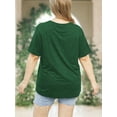 thumbnail image 3 of XCHQRTI Leopard Be Kind Shirt for Women Plus Size Graphic Tees Short Sleeve Tops, 3 of 7