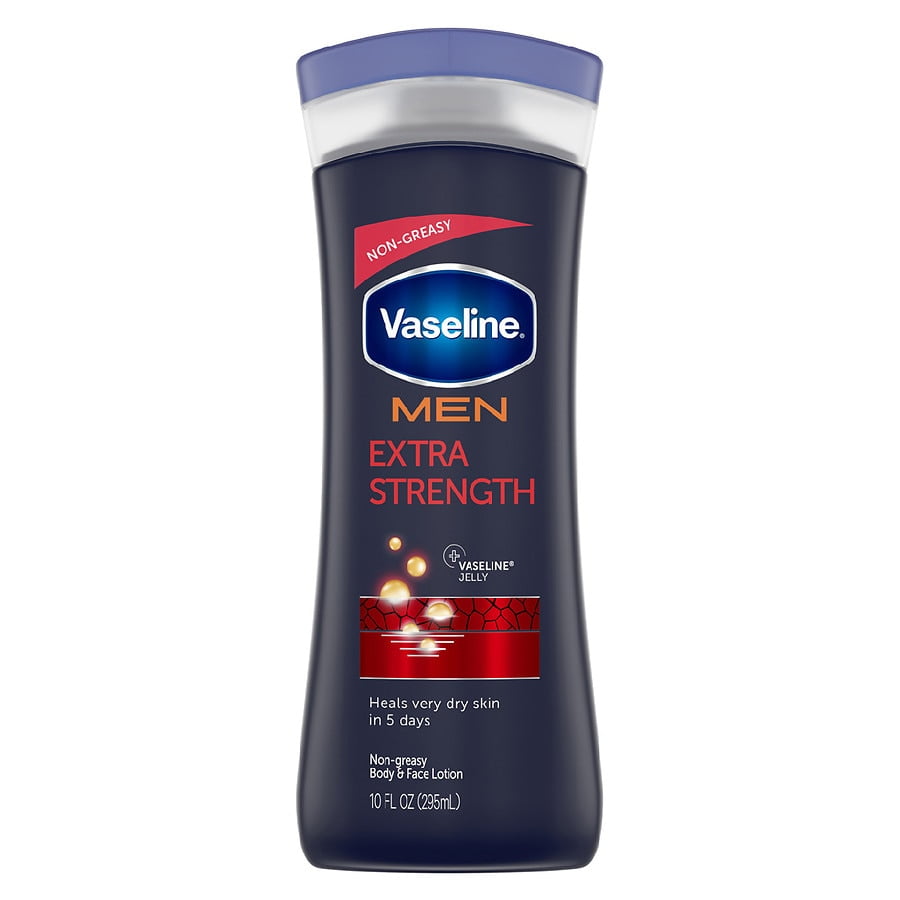 Vaseline Men Healing Moisture Hand and Body Lotion Extra Strength Extra