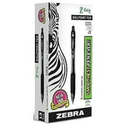 Zebra Z-Grip Retractable Ballpoint Pens Medium Point Black Ink 563226