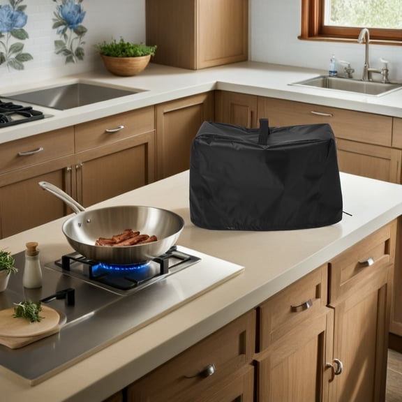 ELAYARD Heavy Duty Meat Slicer Cover with Tear-Resistant Black Oxford Fabric Protective Case