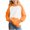 Orange, variant on Girls Color Block Hoodies- Casual Pullover Long Sleeve Cute Kids Sweatshirt Orange Size 12