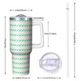 thumbnail image 2 of Modern 40oz Tumbler– Stainless Steel Insulated Tumbler with Handle and Straw, Large Capacity Travel Cup for Hot & Cold Drinks, 2 of 7