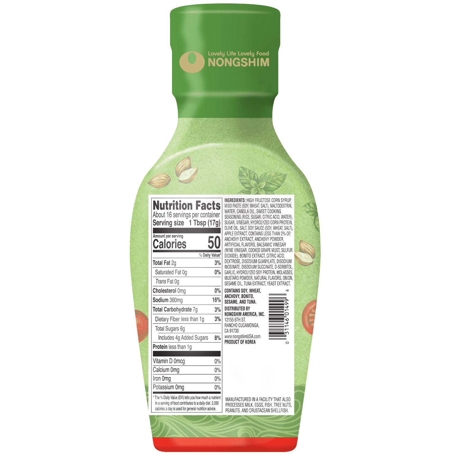 Nongshim Miso Vinaigrette Sauce, 10.6 Ounces, Liquids