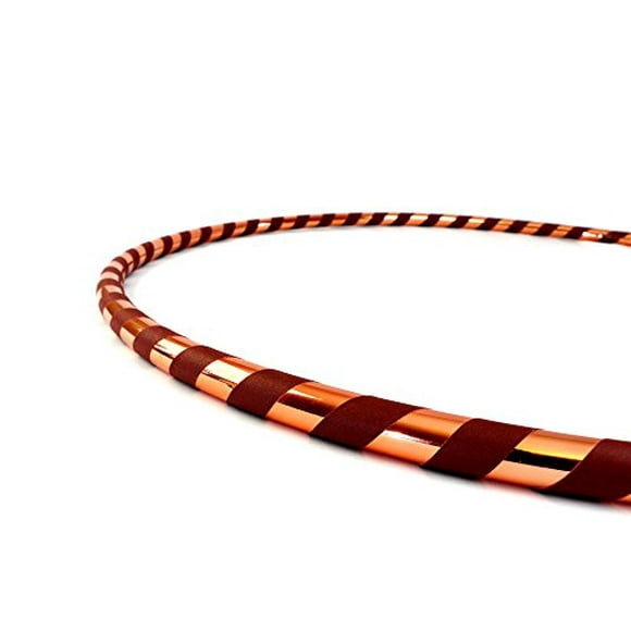 The Spinsterz Beginner Hoop: Weighted Fitness Hula-Hoop for Adults Weight Loss, Waist Exercise Ring for Cardio & Core, Adjustable Quality Detachable Hula Shaper for Beginners, Made in USA - Burgundy