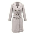 thumbnail image 6 of Wool Coats for Women Fall Winter Dress Double Breasted Jackets Long Trench Coat, 6 of 6