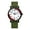 Black Army, variant on Original Nurse Watch - Medical Scrub Colors, Red Fifteen Minute Pulsometer - Easy Read Dial w/Day and Date Indicator, Second Hand, Water Resistant Watch