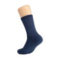 thumbnail image 4 of Cotton Crew Socks for Women Indigo Blue 3 Pairs Size 9-11, 4 of 8