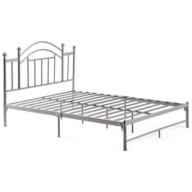 Pemberly Row Lit Simple Plate-Forme en Argent
