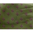 thumbnail image 4 of oneOone Georgette Viscose Fabric Leaves & Floral Block Printed Craft Fabric BTY 42 Inch Wide, 4 of 4