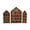 Reburn color, variant on POYOGA Set of 3 Wooden Wall Mount Shelves Display Cabinets for Mini Figures Curios