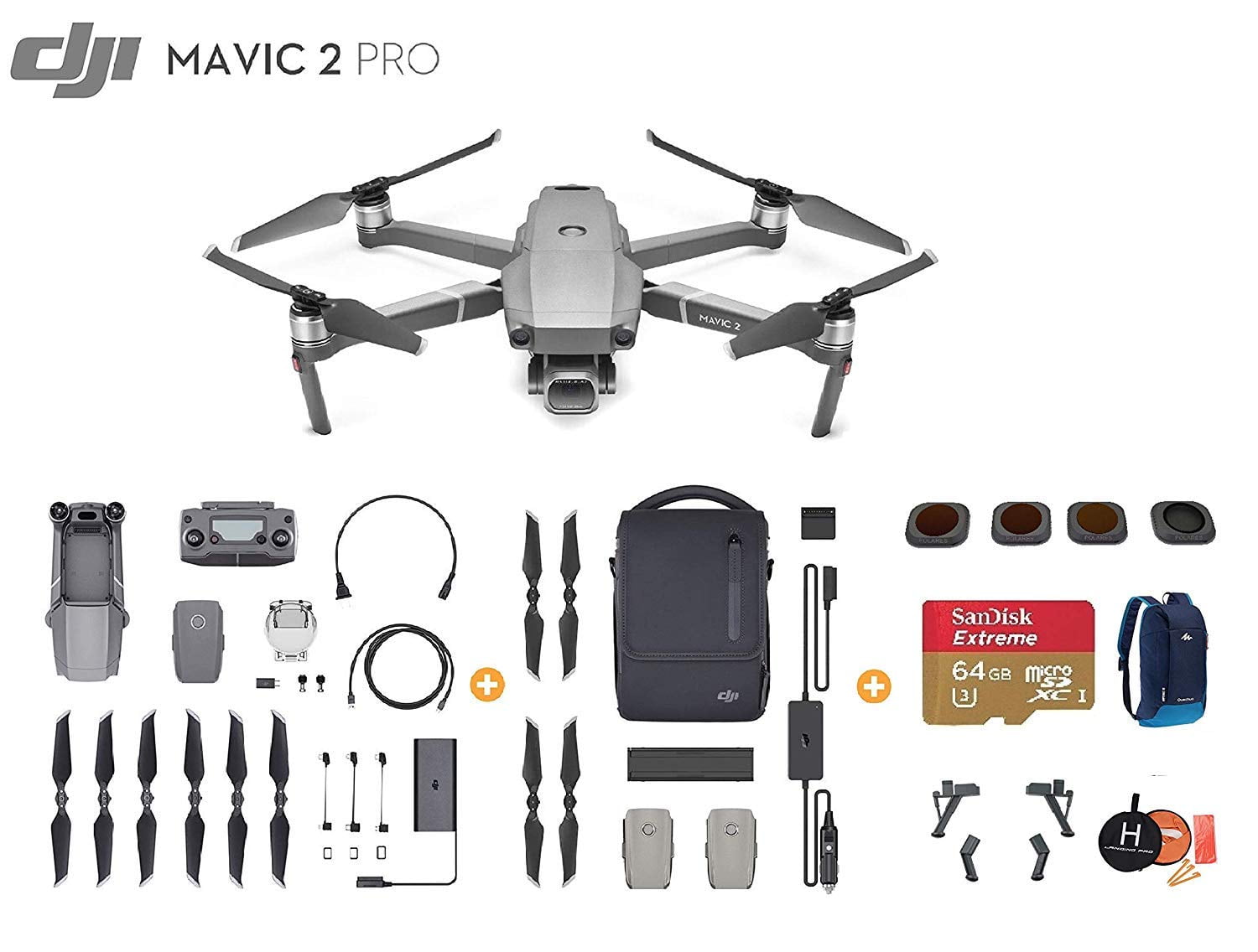 Dji Mavic 2 Pro Drone Quadcopter With Fly More Kit Ultimate