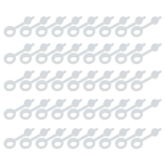 QUMIIRITY Straw Hole Grommets White 100Pcs 1.6In