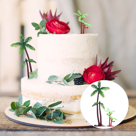 CRILSTYLEO 1 Set 20 Pcs Creative Cake Ornaments Plastic Decoration for Cupcakes Birthdays