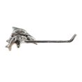 thumbnail image 1 of Rustic Silver Cast Iron Decorative Dolphins Toilet Paper Holder 10", 1 of 1